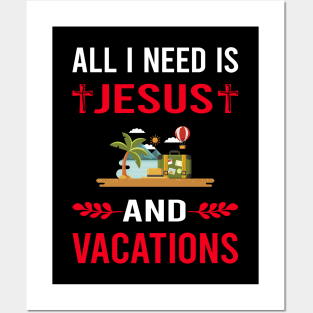 I Need Jesus And Vacation Holiday Posters and Art